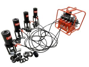 Clamping equipment for plate heat exchangers