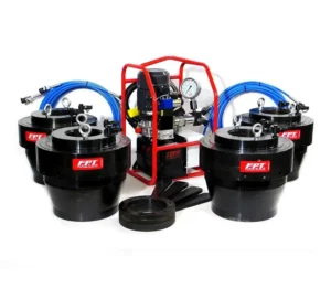 Hydraulic tensioners with threaded insert